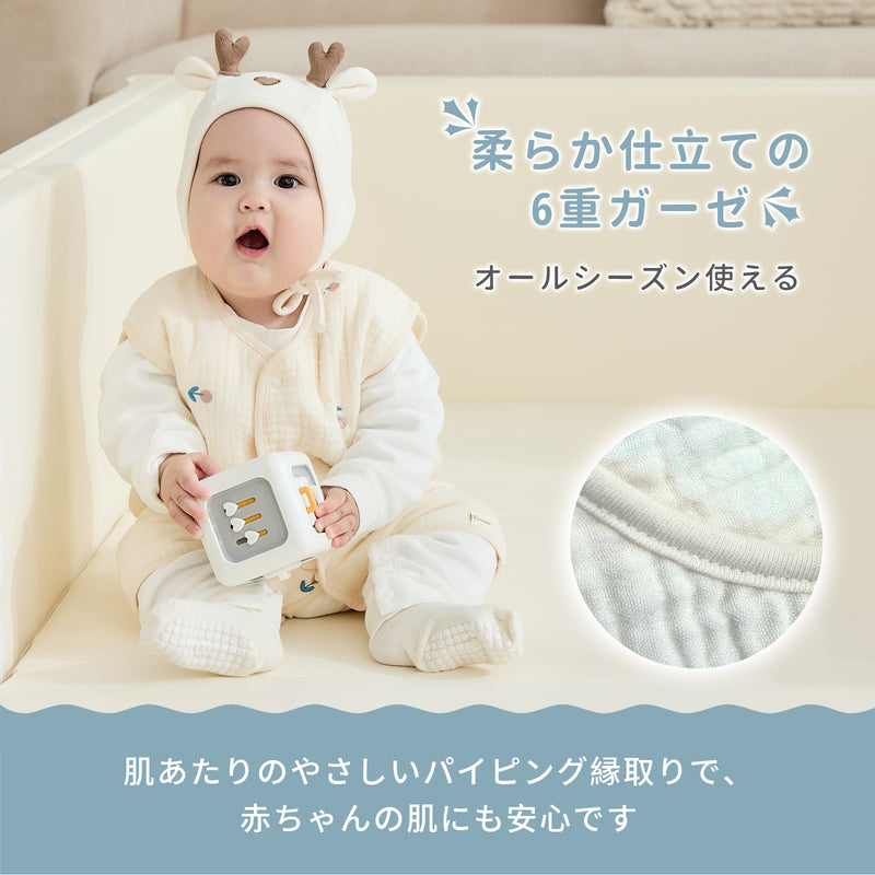 6重ガーゼでオールシーズン使いやすい設計