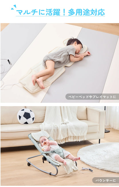 ベビーカーシート ファンシート 扇風機 冷感 足元防水 保冷剤ポケット付 暑対策 クールシート 保冷シート ファン付き チャイルドシート ベビー メッシュ シリコン アイスシート ひんやり 車内 GUMODE