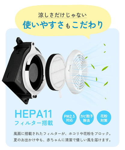 ベビーカーシート ファンシート 扇風機 冷感 足元防水 保冷剤ポケット付 暑対策 クールシート 保冷シート ファン付き チャイルドシート ベビー メッシュ シリコン アイスシート ひんやり 車内 GUMODE