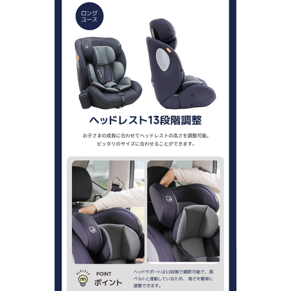 チャイルドシート＆ジュニアシート GU MODE R129 シートベルト固定 （76–150cm）
