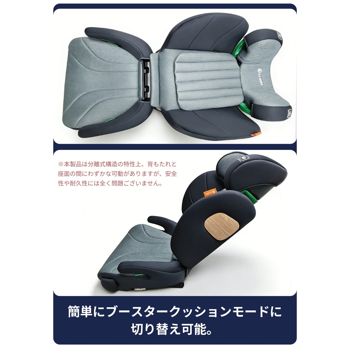 ジュニアシート GU MODE R129 2WAY  ISOFIX固定（100–150cm）