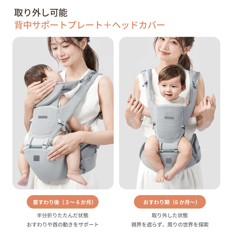 GU MODE AD01 取り外し可能な背中サポートとヘッドカバー