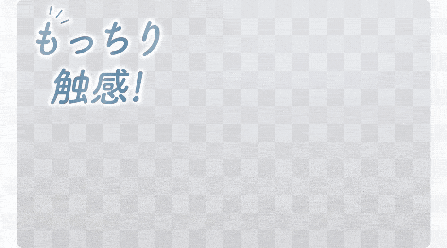 もちもち触感の素材アップ