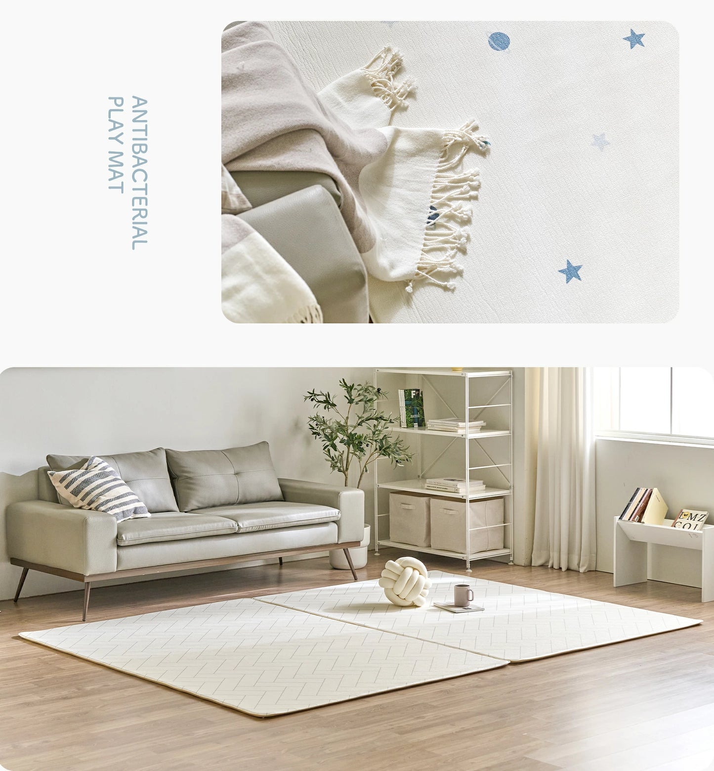 プレイマット もちもち 99.9%抗菌率 PVCマット 床暖房対応 一級防音 抗菌  防水 道路 シームレス  リバーシブル ベビーマット 厚手 1.6cm 1.1cm ロールマット 大判 騒音緩和 衝撃吸収 韓国製 GU MODE