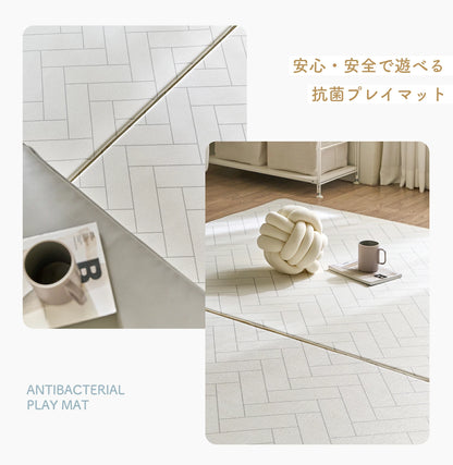 プレイマット もちもち 99.9%抗菌率 PVCマット 床暖房対応 一級防音 抗菌  防水 道路 シームレス  リバーシブル ベビーマット 厚手 1.6cm 1.1cm ロールマット 大判 騒音緩和 衝撃吸収 韓国製 GU MODE