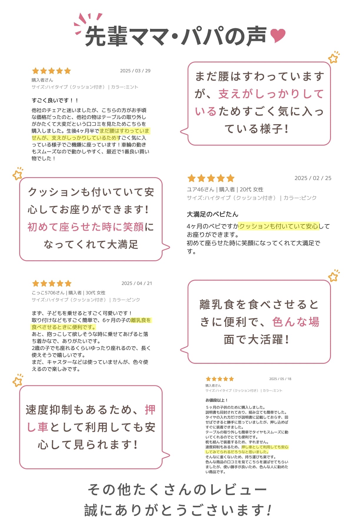 購入者レビューの紹介