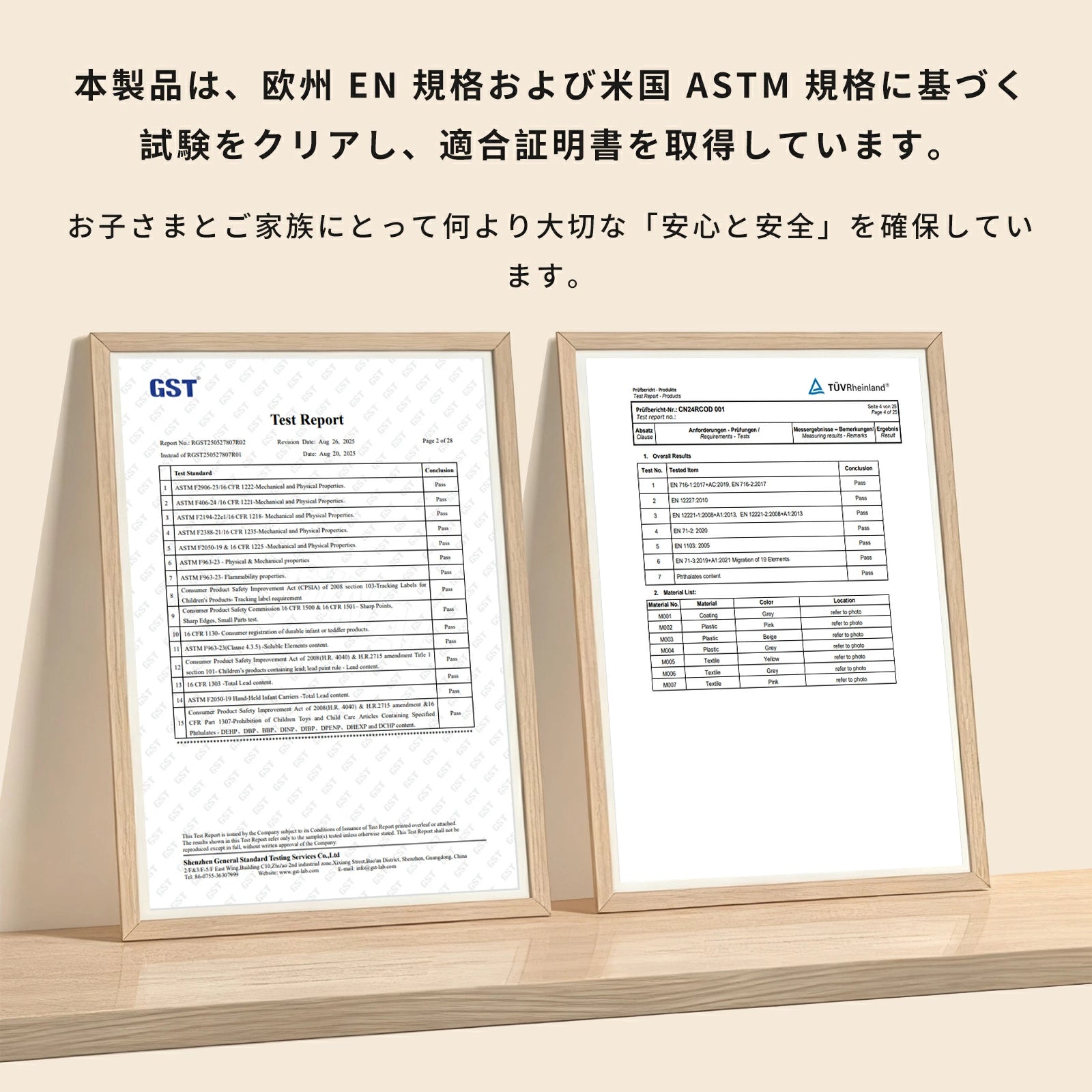 安全基準試験をクリアしたプレイヤード
