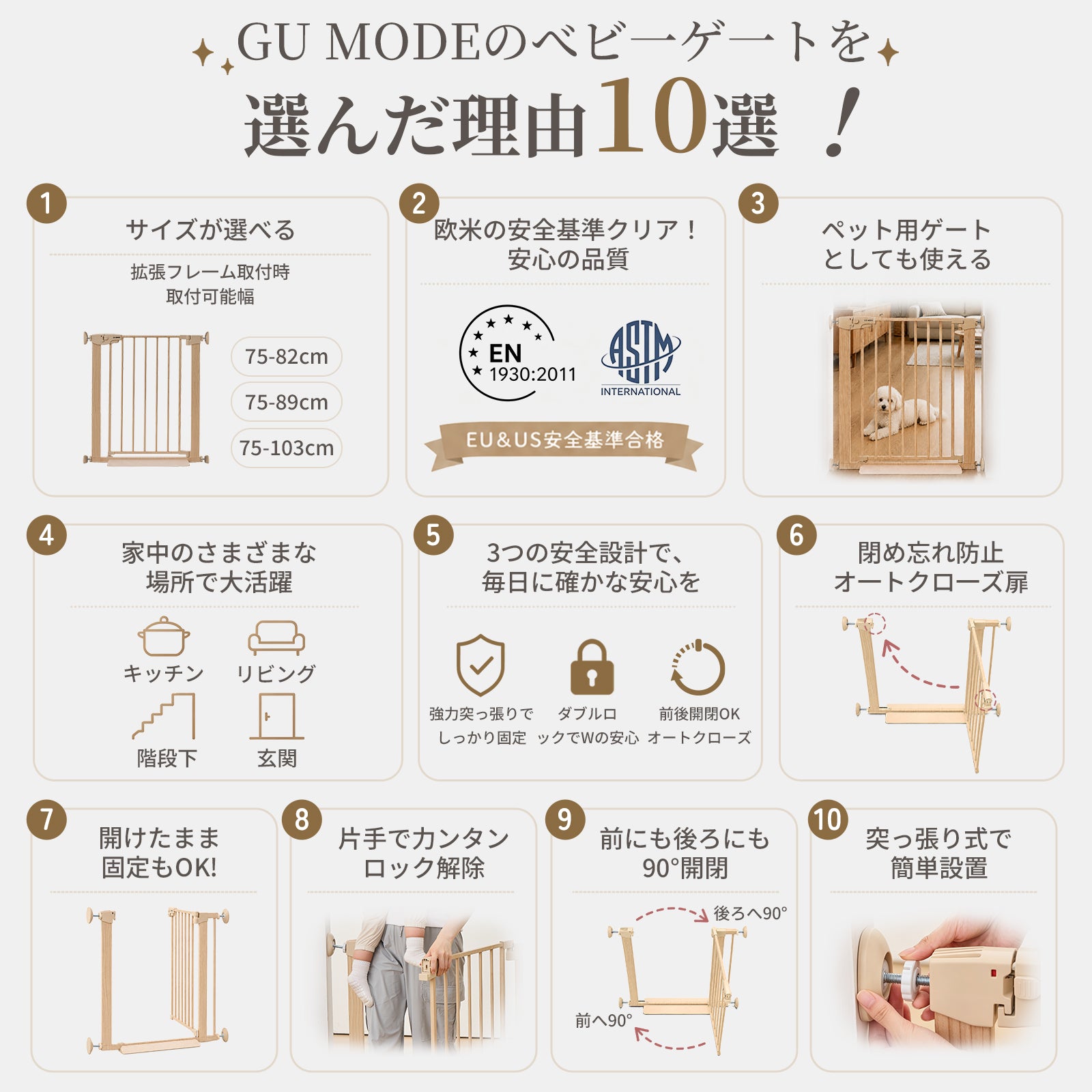 GU MODE ベビーゲートを選ぶ10の理由