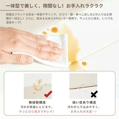 プレイマット 折りたたみ 持ち手付き ベビーマット シームレス  赤ちゃん 床暖房対応 サークルマット 防水防音  厚み4cm クッションマット 厚手 70 120 140 180  200 GU MODE