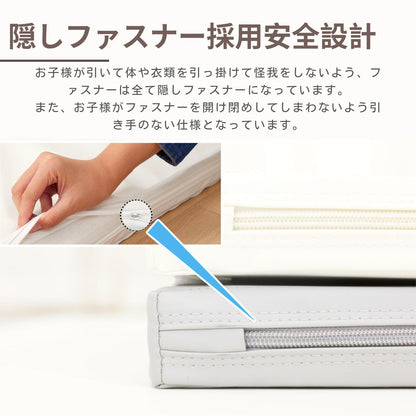 プレイマット 折りたたみ 持ち手付き ベビーマット シームレス  赤ちゃん 床暖房対応 サークルマット 防水防音  厚み4cm クッションマット 厚手 70 120 140 180  200 GU MODE