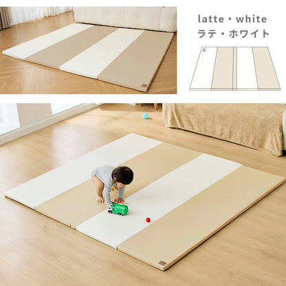 プレイマット 折りたたみ 持ち手付き ベビーマット シームレス  赤ちゃん 床暖房対応 サークルマット 防水防音  厚み4cm クッションマット 厚手 70 120 140 180  200 GU MODE