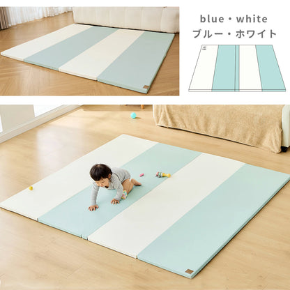 プレイマット 折りたたみ 持ち手付き ベビーマット シームレス  赤ちゃん 床暖房対応 サークルマット 防水防音  厚み4cm クッションマット 厚手 70 120 140 180  200 GU MODE