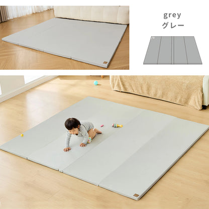 プレイマット 折りたたみ 持ち手付き ベビーマット シームレス  赤ちゃん 床暖房対応 サークルマット 防水防音  厚み4cm クッションマット 厚手 70 120 140 180  200 GU MODE