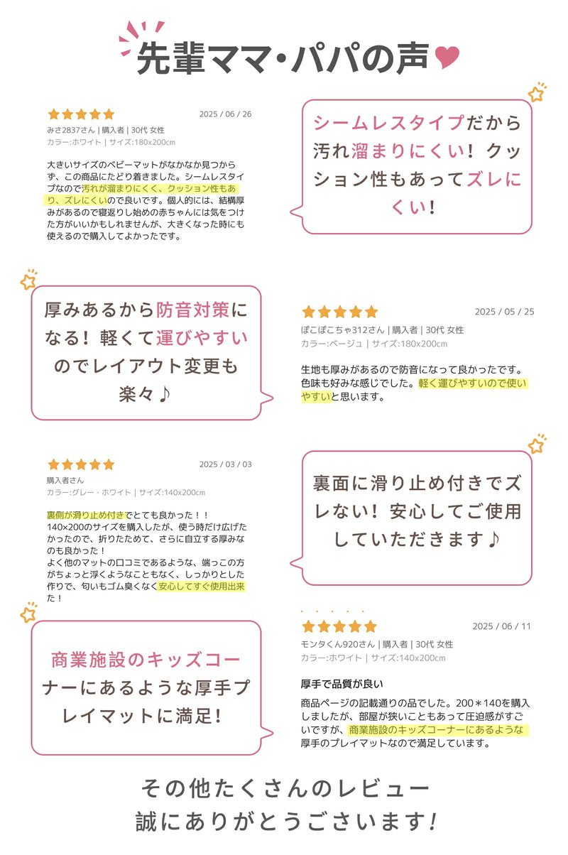 購入者レビューの紹介