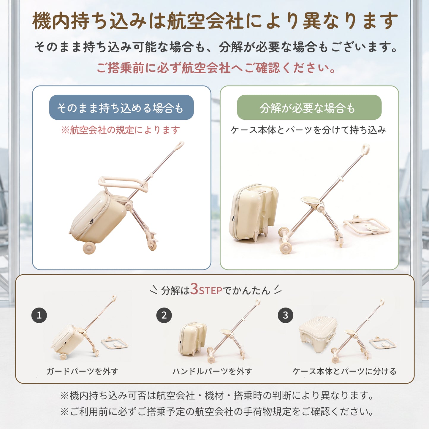 乗れるキッズスーツケース 40L 3〜12歳 機内持ち込み GU MODE