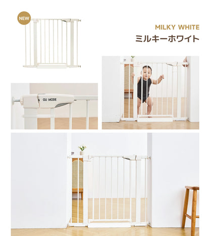 ペットゲート 階段上 階段 キッチン ペット ゲート セーフティゲート ドア付き 段差解消スロープ付 ワイド 自立式 ワンちゃん 動物 取付簡単 置くだけ  安全柵 幅68-96cm