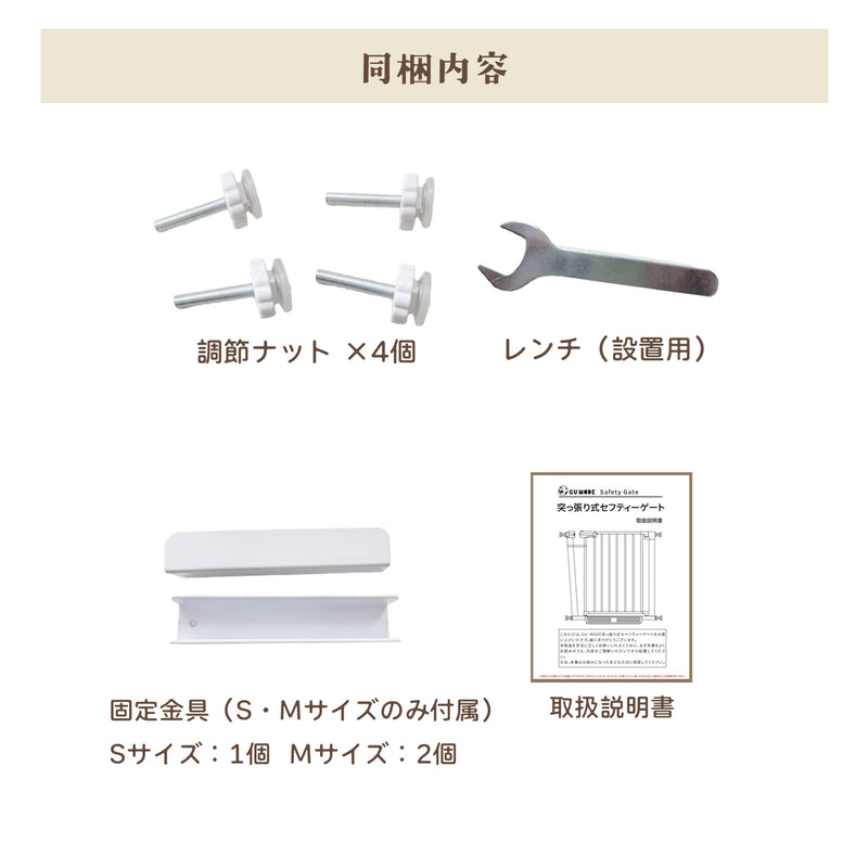 ペットゲートのセット内容
