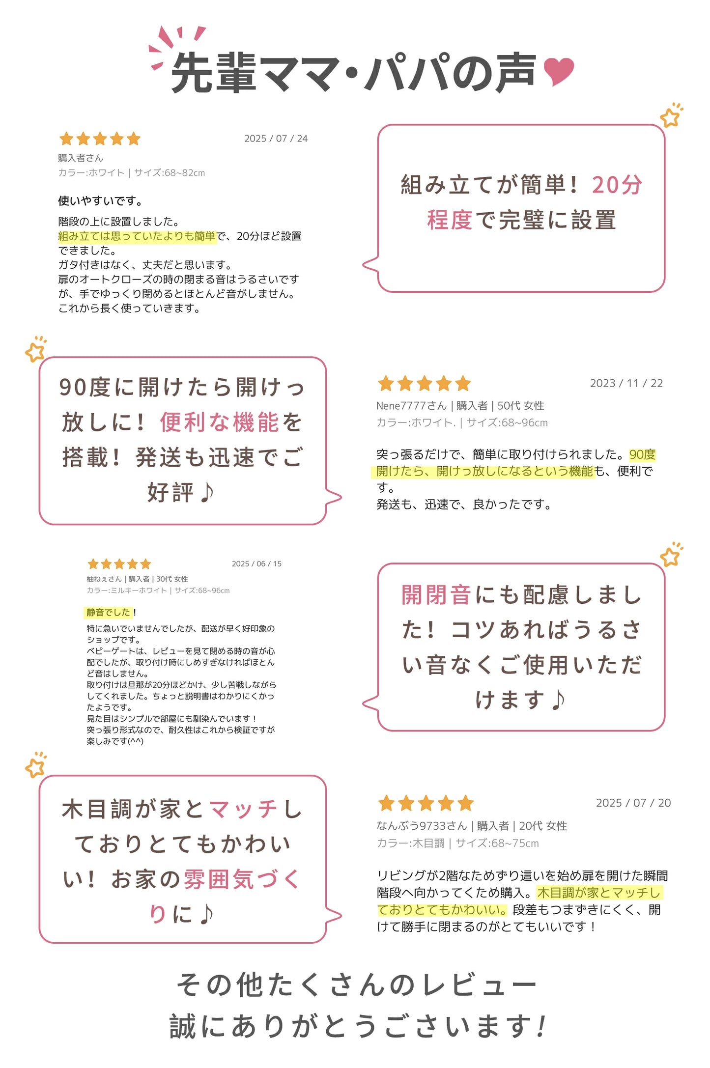 ベビーゲート 階段上 ドア付き 段差解消スロープ付 GU MODE 取付簡単 置くだけ  台所 ドアガード ホワイト 幅68-96