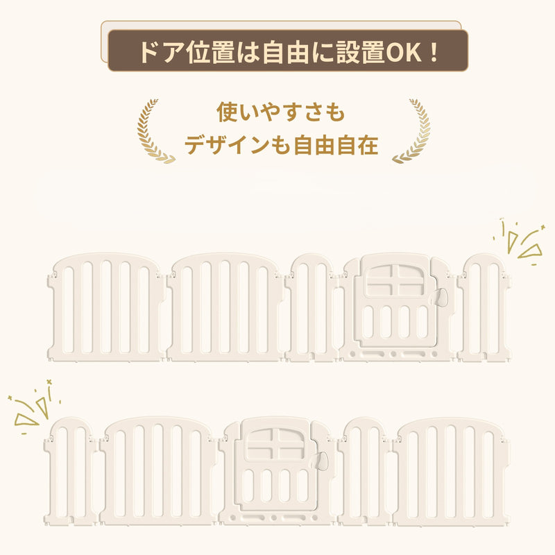 扉の向きを自由に調整できる説明