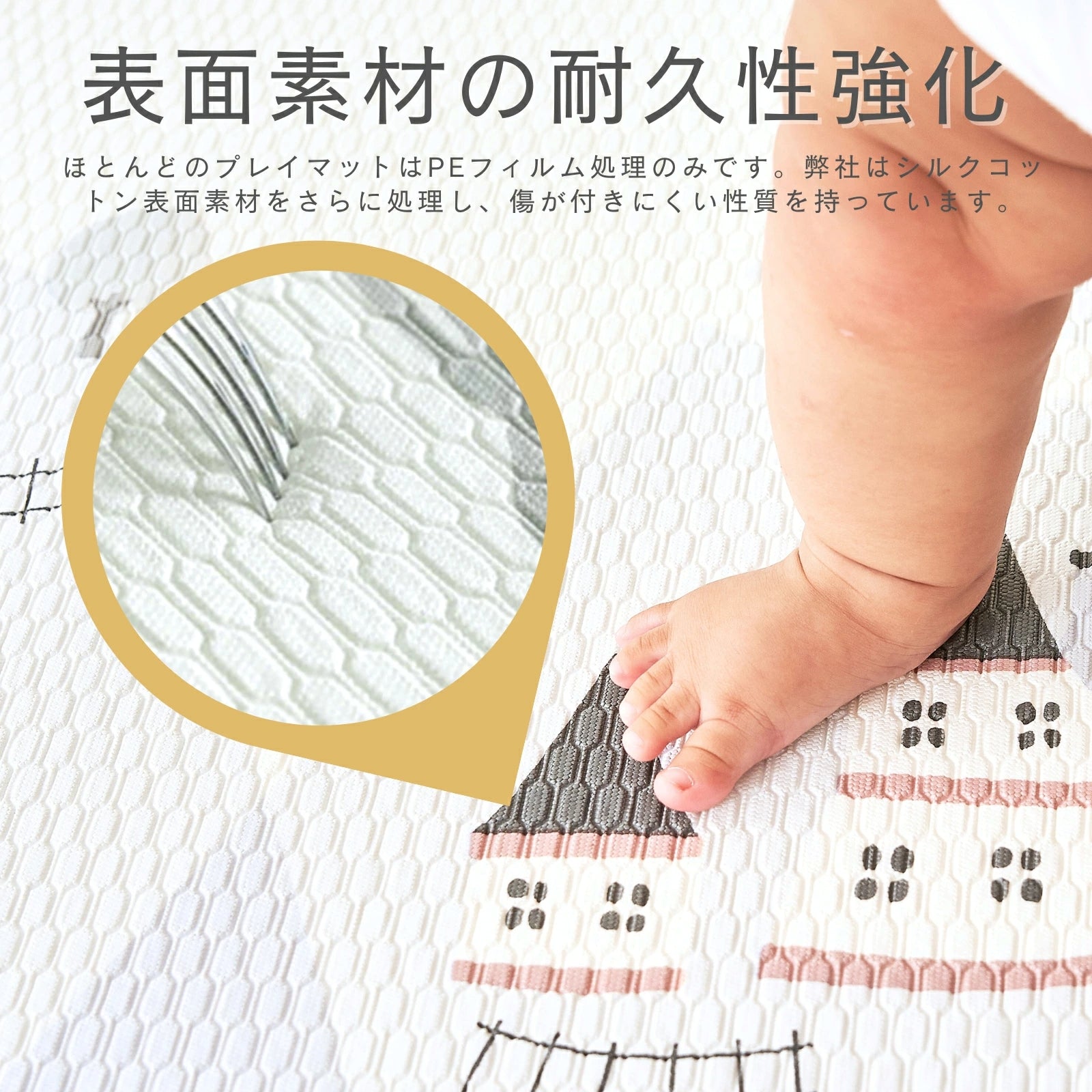 耐久性を高めた表面素材