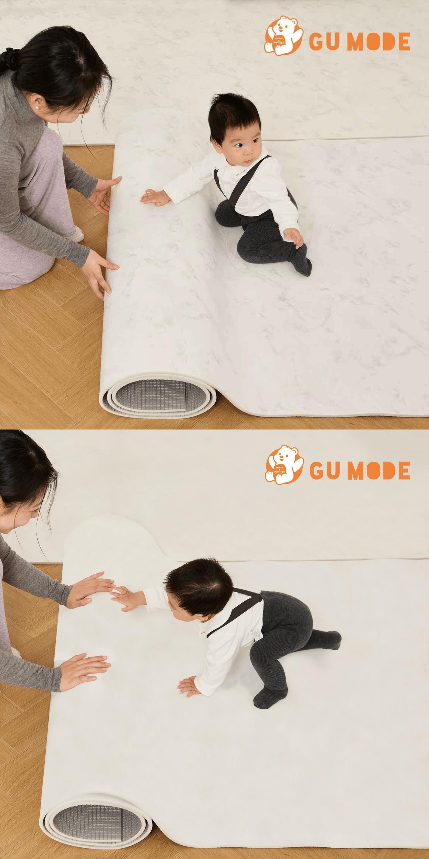 ロールマット 99.9%抗菌率 赤ちゃん プレイマット 1.1cm 抗菌 厚手 フリーカット PVCマット クッションマット ベビーマット 床暖房対応 シームレス リビング 110 300 140 500 フロアマット 防水 防音 GUMODE