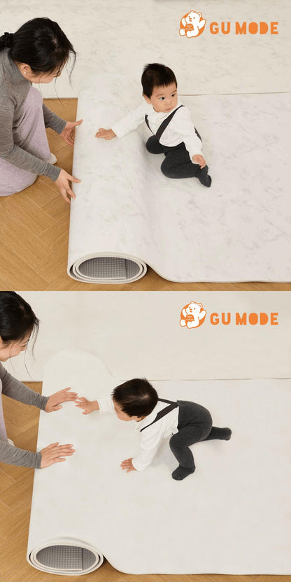 ロールマット 99.9%抗菌率 赤ちゃん プレイマット 1.1cm 抗菌 厚手 フリーカット PVCマット クッションマット ベビーマット 床暖房対応 シームレス リビング 110 300 140 500 フロアマット 防水 防音 GUMODE